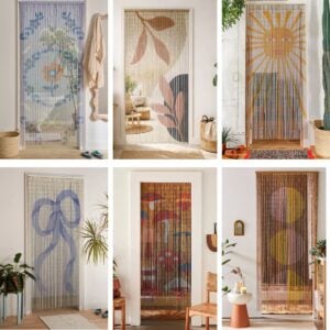 Set Sale Bamboo Curtain, Cordless Bamboo Blinds with Natural Light Filtering Shades Vietnam Handicraft Manufacture
